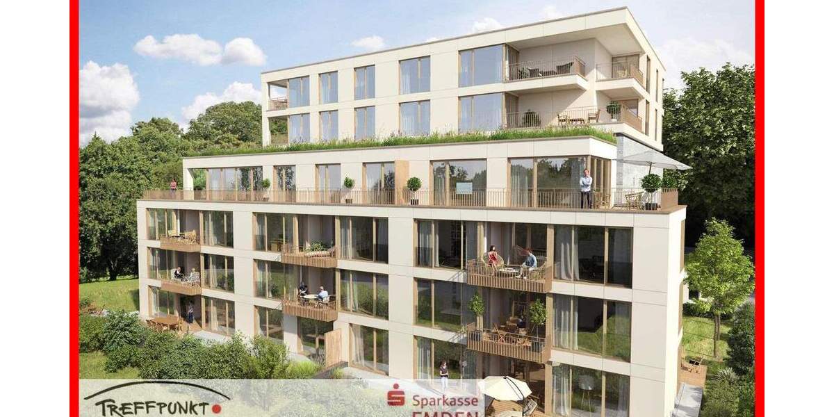 Etagenwohnung Emden Stadtzentrum - 2 Zimmer, 56 m&sup2;, 298.500&euro; | Angebot:25662787