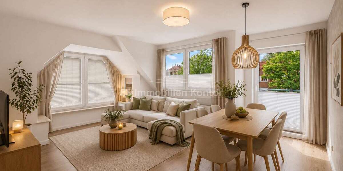 Etagenwohnung Leer (Ostfriesland) - 3 Zimmer, 80 m&sup2;, 219.000&euro; | Angebot:27092949