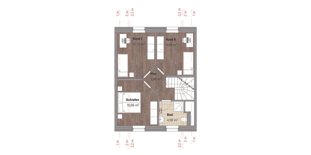 Reihenhaus Moormerland - 4 Zimmer, 97 m&sup2;, 1.500&euro; | Angebot:24877114