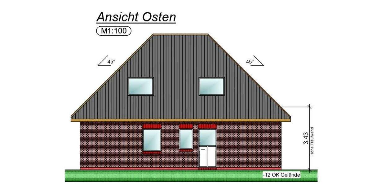 Einfamilienhaus Norden - 4 Zimmer, 103 m&sup2;, 425.000&euro; | Angebot:25689957