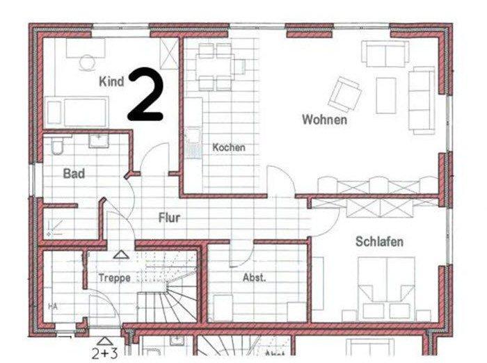 Erdgeschoßwohnung Leer (Ostfriesland) - 3 Zimmer, 92 m&sup2;, 285.000&euro; | Angebot:26788434