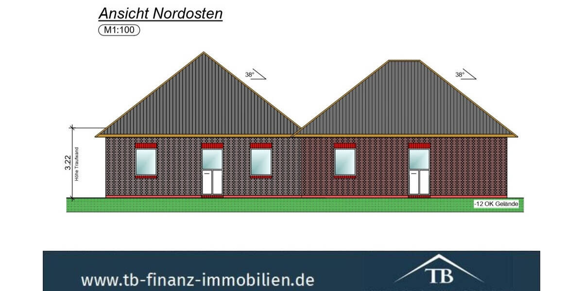 Doppelhaushälfte Norden - 2 Zimmer, 58 m&sup2;, 279.000&euro; | Angebot:25689963