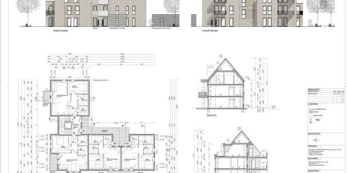 Etagenwohnung Moormerland Veenhusen - 2 Zimmer, 49 m&sup2;, 177.000&euro; | Angebot:25736824