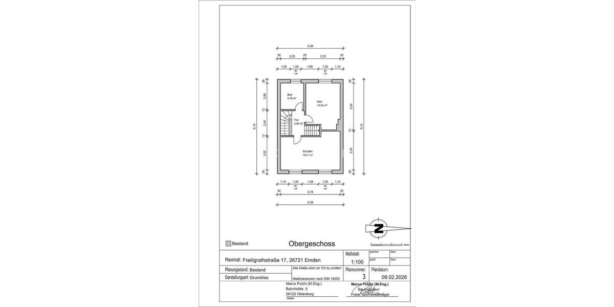 Reihenmittelhaus Emden Barenburg - 6 Zimmer, 124 m&sup2;, 119.900&euro; | Angebot:25801207
