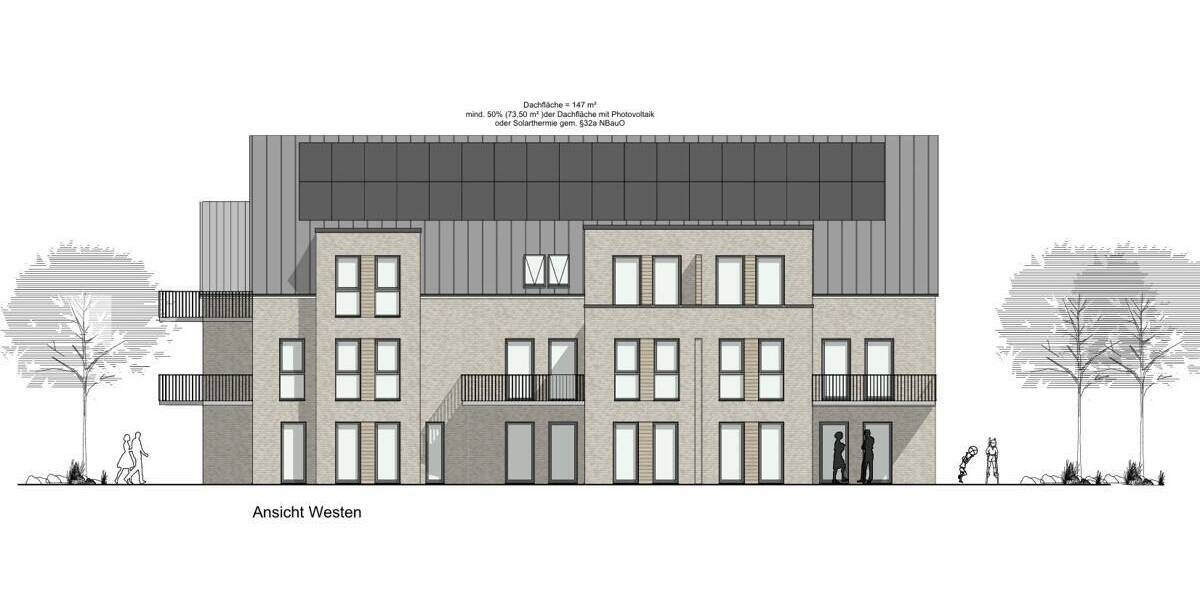 Etagenwohnung Moormerland Veenhusen - 2 Zimmer, 49 m&sup2;, 173.500&euro; | Angebot:25689807