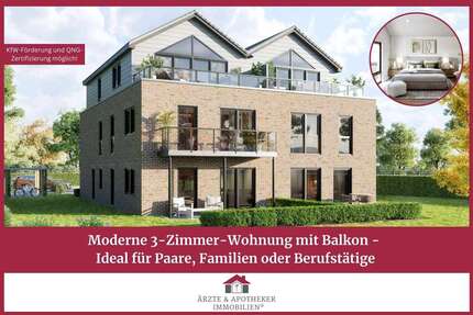 Wohnung Moormerland - 3 Zimmer, 73 m&sup2;, 299.000&euro; | Angebot:26748828