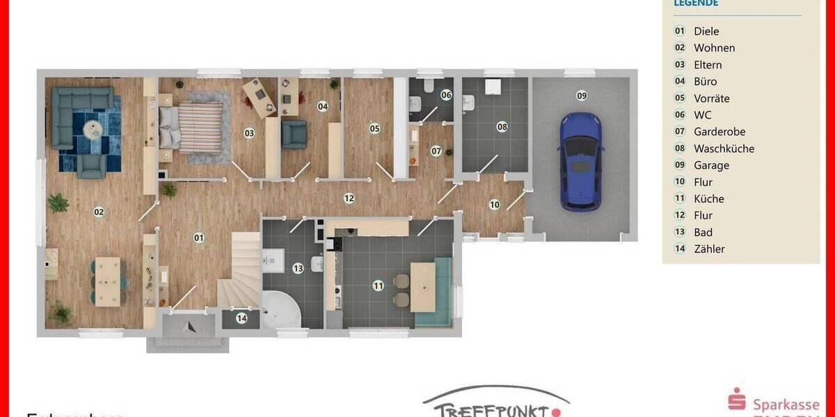 Einfamilienhaus Emden Larrelt - 6 Zimmer, 192 m&sup2;, 549.000&euro; | Angebot:25937563