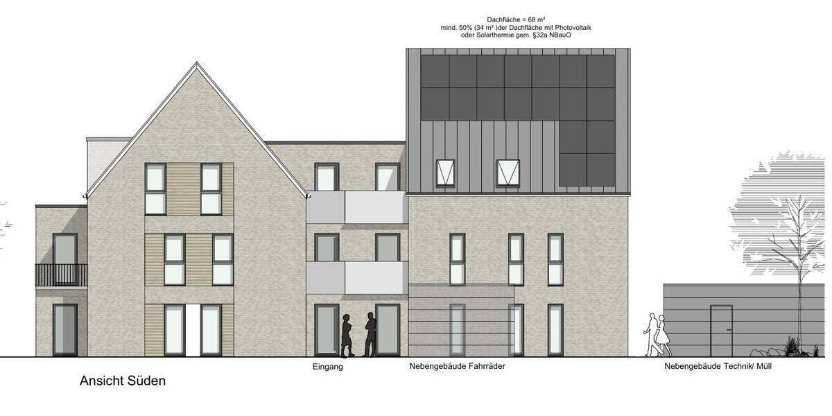 Etagenwohnung Moormerland Veenhusen - 2 Zimmer, 49 m&sup2;, 173.500&euro; | Angebot:25689807