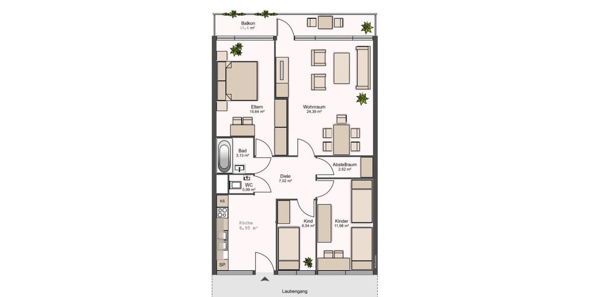 Etagenwohnung Emden - 4 Zimmer, 87 m&sup2;, 124.500&euro; | Angebot:24536030