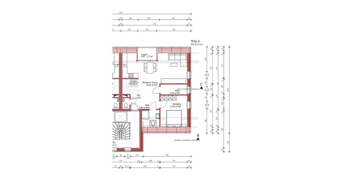 Dachgeschoßwohnung Moormerland - 3 Zimmer, 78 m&sup2;, 875&euro; | Angebot:26528640