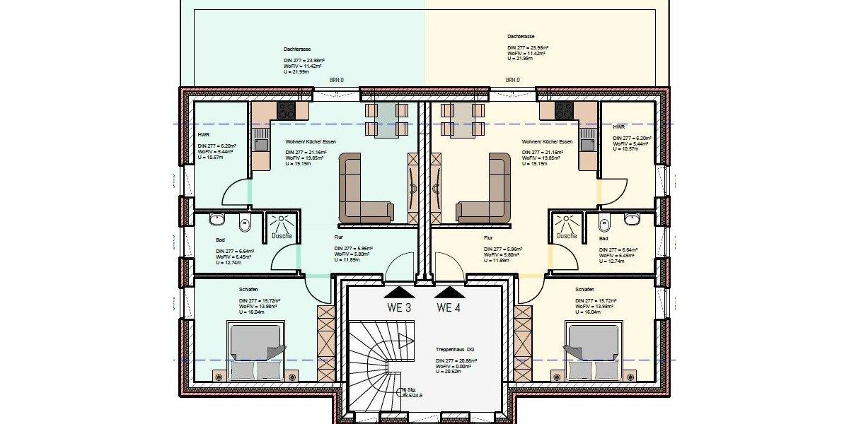 Etagenwohnung Moormerland - 2 Zimmer, 63 m&sup2;, 800&euro; | Angebot:25966615