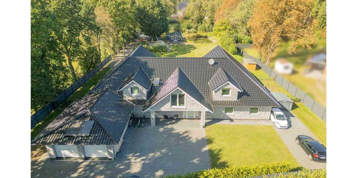 ***Modernes Anwesen - Haus mit Einliegerwohnung auf ca. 4.900 m² Grundstück mit Teich in Flachsmeer*** - Einfamilienhaus Westoverledingen | Angebot:23273632