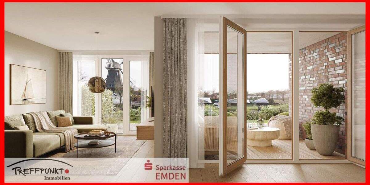 Etagenwohnung Emden Larrelt - 3 Zimmer, 82 m&sup2;, 369.000&euro; | Angebot:25796511