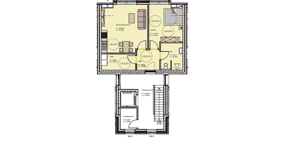 Erdgeschoßwohnung Westoverledingen - 2 Zimmer, 63 m&sup2;, 690&euro; | Angebot:26443693