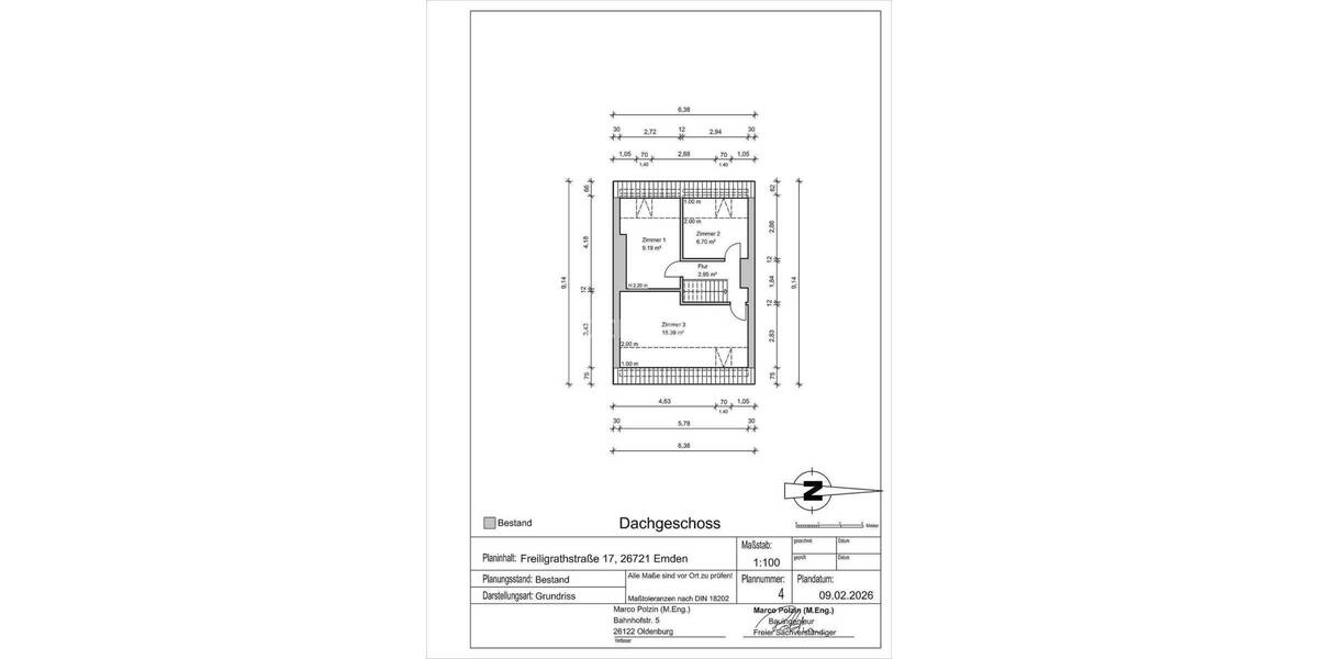 Reihenmittelhaus Emden Barenburg - 6 Zimmer, 124 m&sup2;, 119.900&euro; | Angebot:25801207