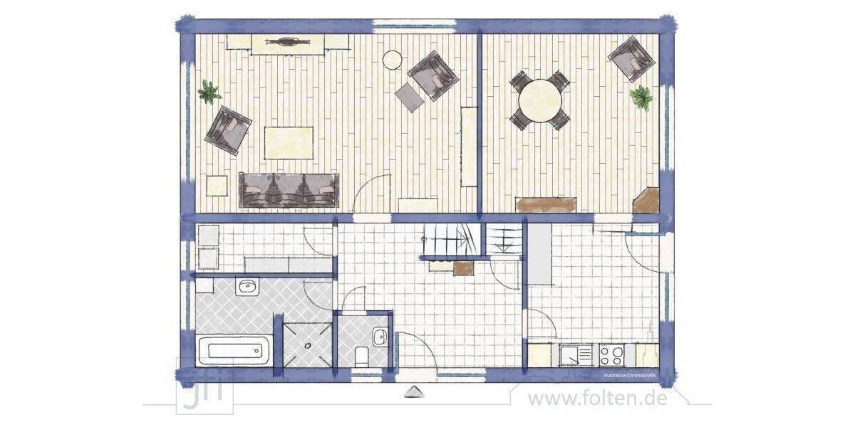 Einfamilienhaus Jemgum Ditzum - 5 Zimmer, 120 m&sup2;, 249.000&euro; | Angebot:25747367
