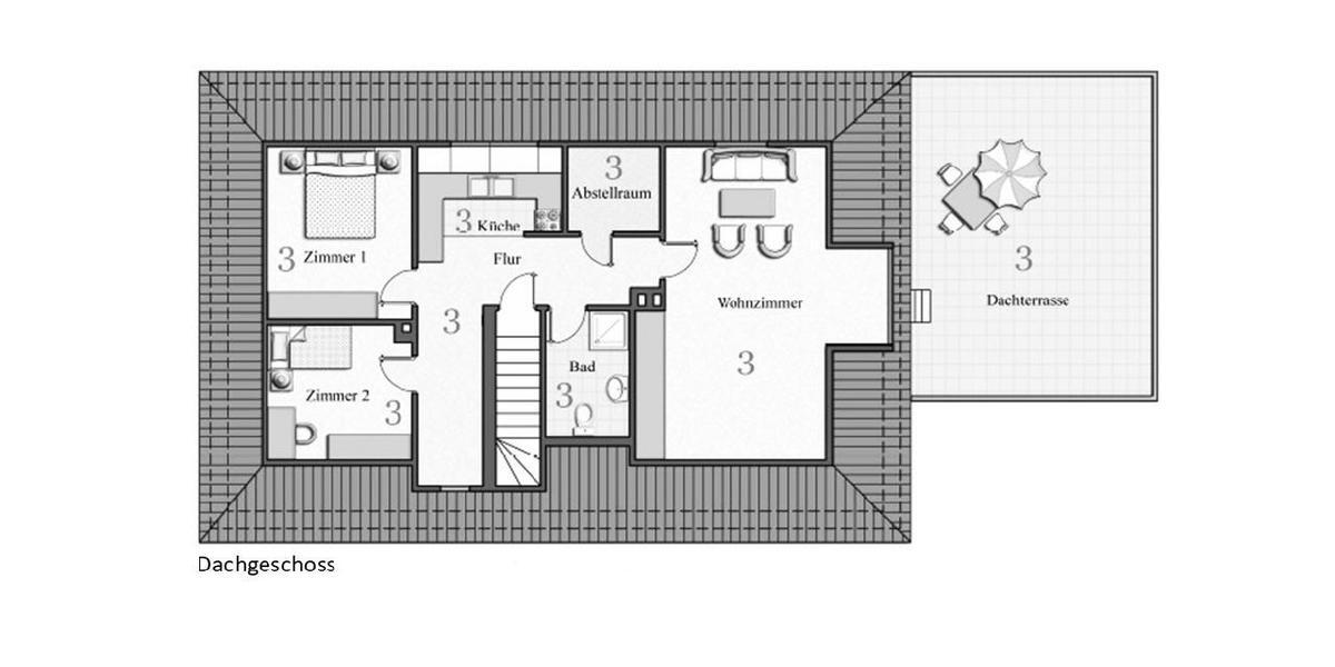 Etagenwohnung Norden - 3 Zimmer, 70 m&sup2;, 595&euro; | Angebot:23219647