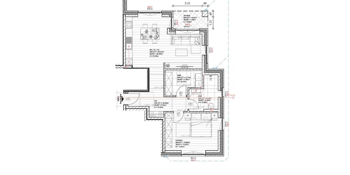 Etagenwohnung Westoverledingen Völlenerfehn - 2 Zimmer, 64 m&sup2;, 215.900&euro; | Angebot:25879181