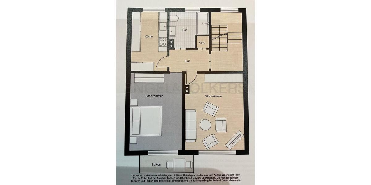 Etagenwohnung Emden - 1 Zimmer, 60 m&sup2;, 570&euro; | Angebot:26663776
