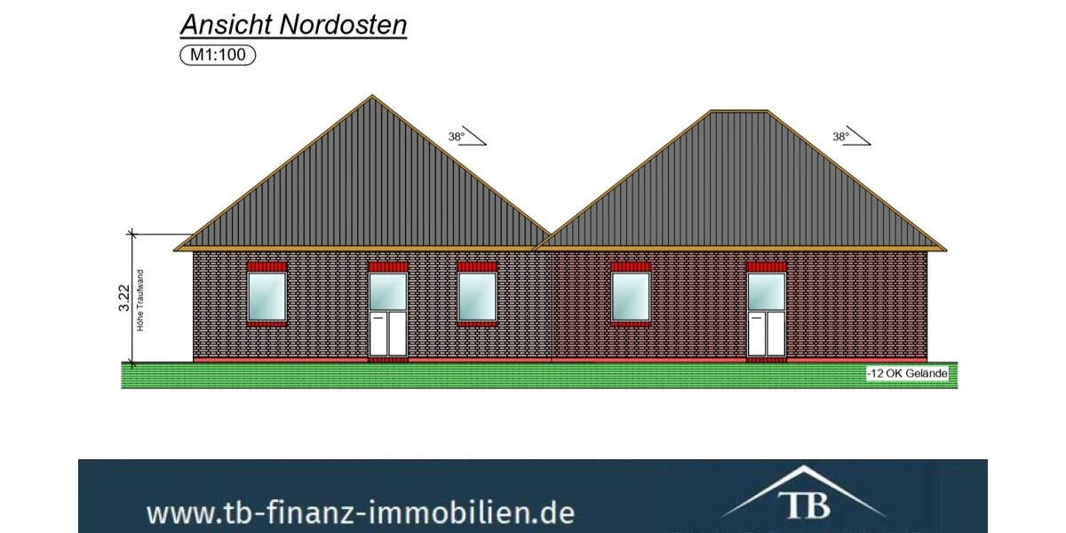 Doppelhaushälfte Norden - 2 Zimmer, 64 m&sup2;, 279.000&euro; | Angebot:25820732