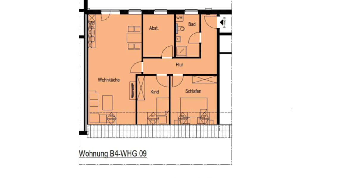 Etagenwohnung Aurich - 2 Zimmer, 53 m&sup2;, 549&euro; | Angebot:18821424