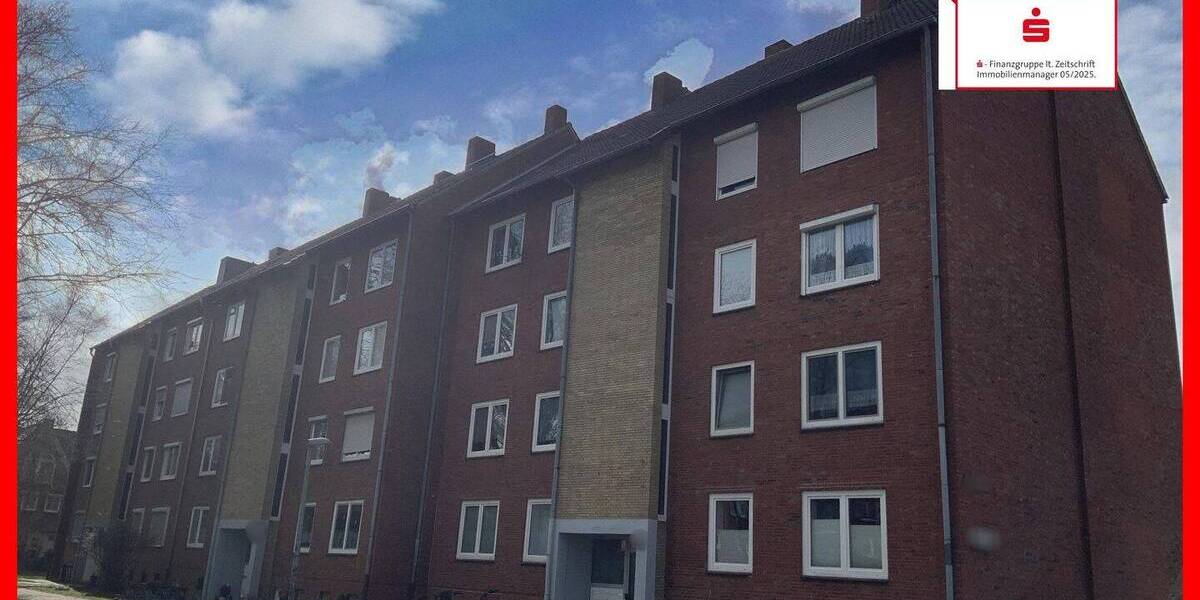 Etagenwohnung Emden Borssum/Hilmarsum - 3 Zimmer, 63 m&sup2;, 95.000&euro; | Angebot:26154443