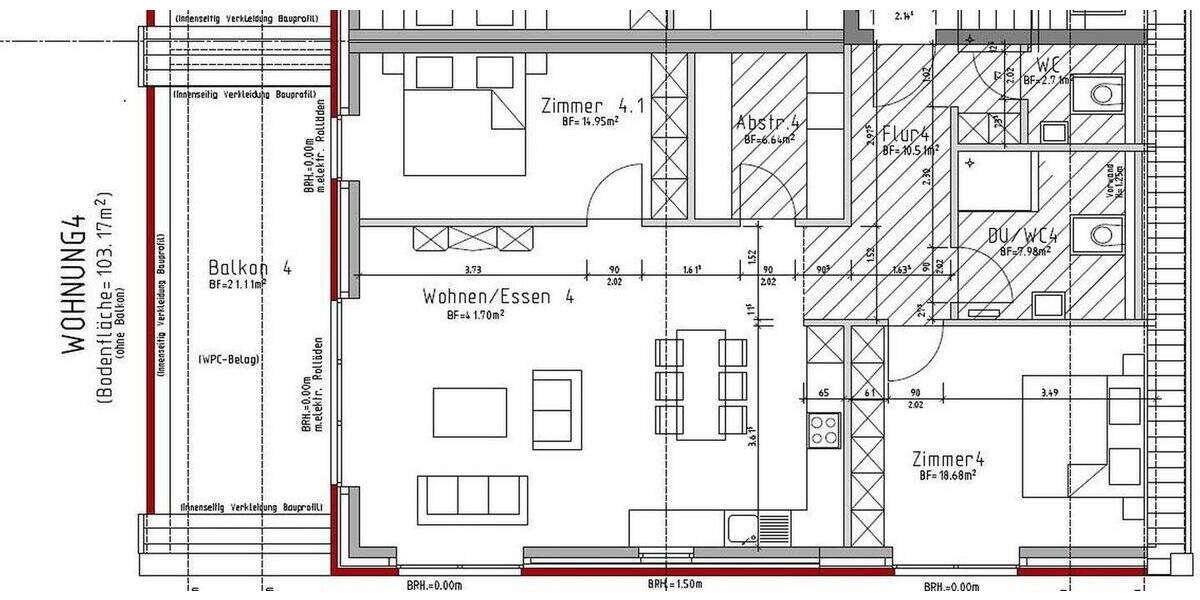 Etagenwohnung Moormerland Warsingsfehn - 3 Zimmer, 106 m&sup2;, 928&euro; | Angebot:26889136