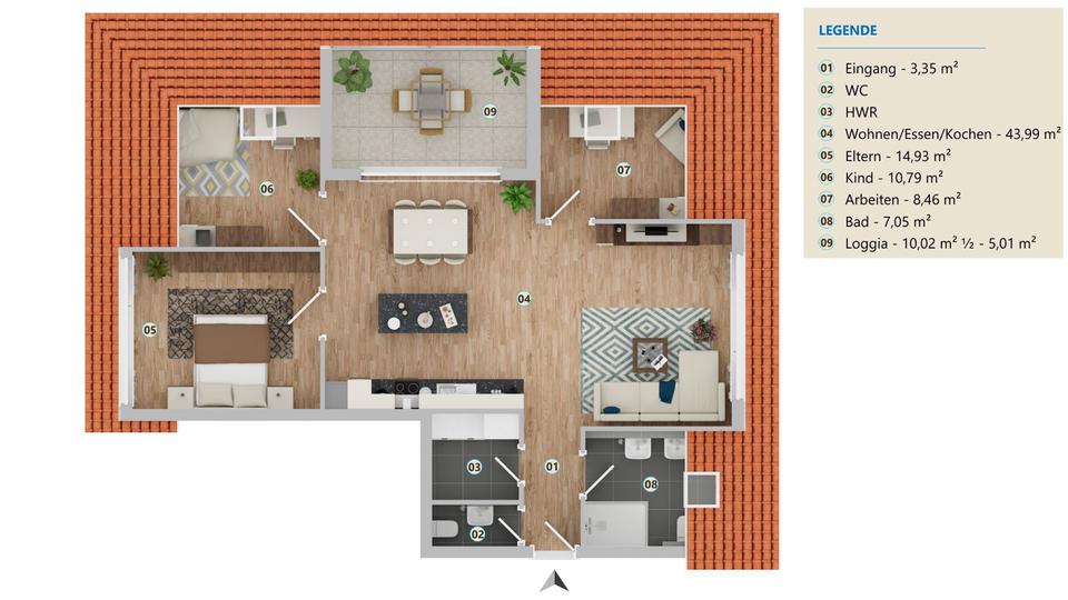Einfamilienhaus Moormerland - 4 Zimmer, 100 m&sup2;, 1.200&euro; | Angebot:26090063