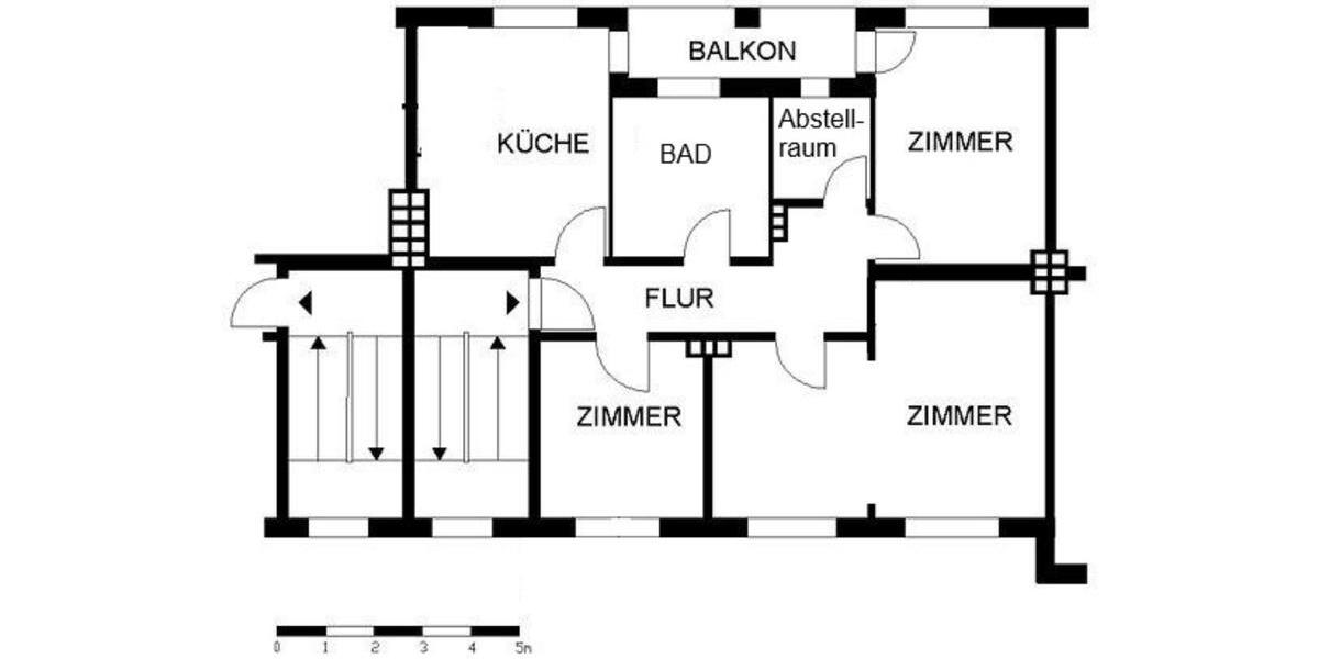 Etagenwohnung Emden Tholenswehr - 3 Zimmer, 108 m&sup2;, 810&euro; | Angebot:25375273