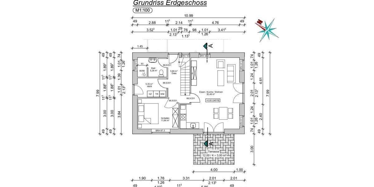 Einfamilienhaus Norden - 4 Zimmer, 103 m&sup2;, 425.000&euro; | Angebot:25689957