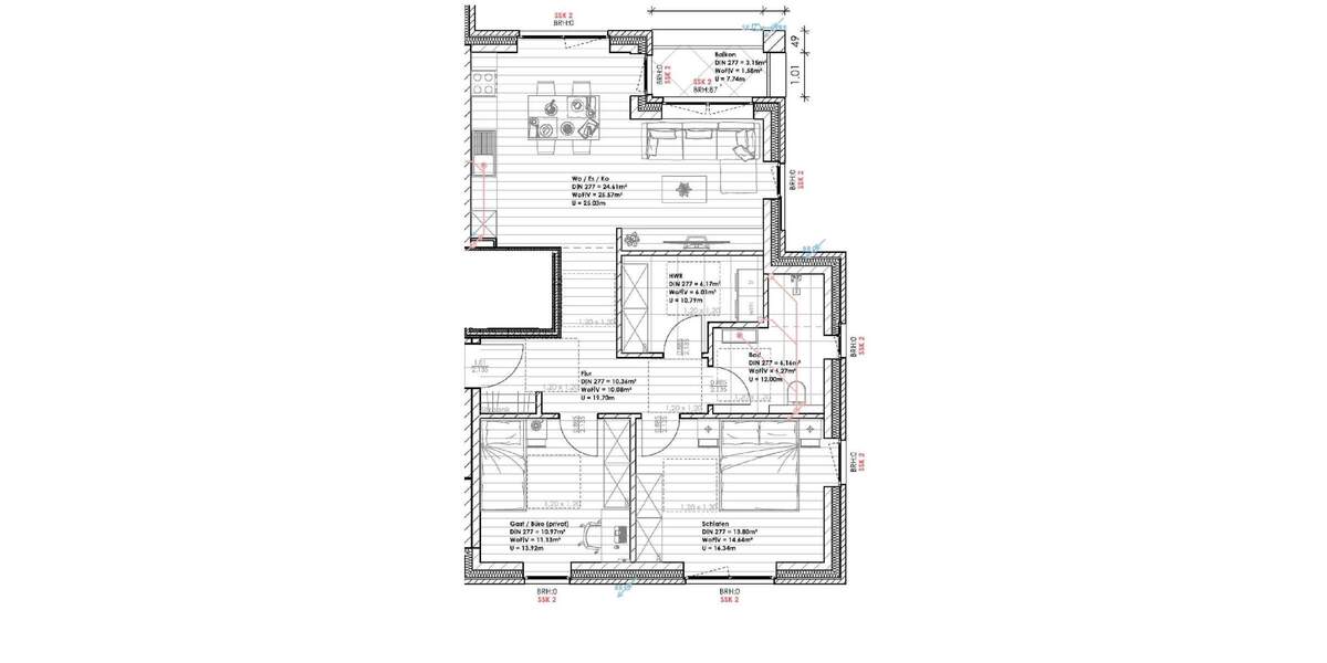 Etagenwohnung Westoverledingen Völlenerfehn - 3 Zimmer, 75 m&sup2;, 252.000&euro; | Angebot:25898189