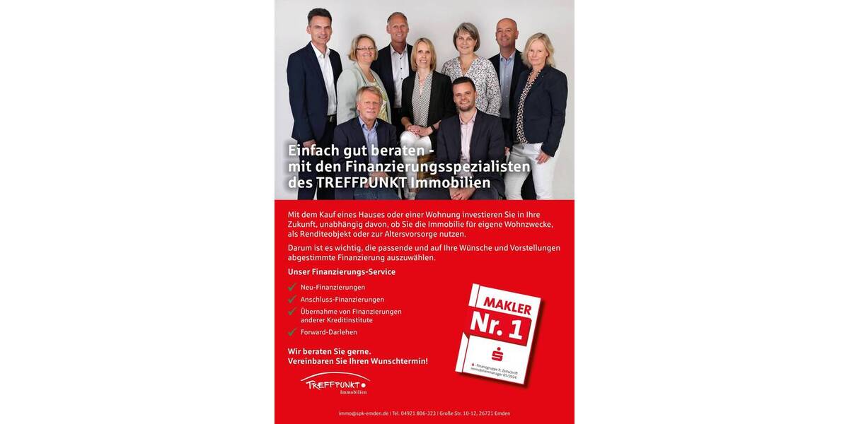 Einfamilienhaus Emden Conrebbersweg - 2 Zimmer, 55 m&sup2;, 299.500&euro; | Angebot:25727330