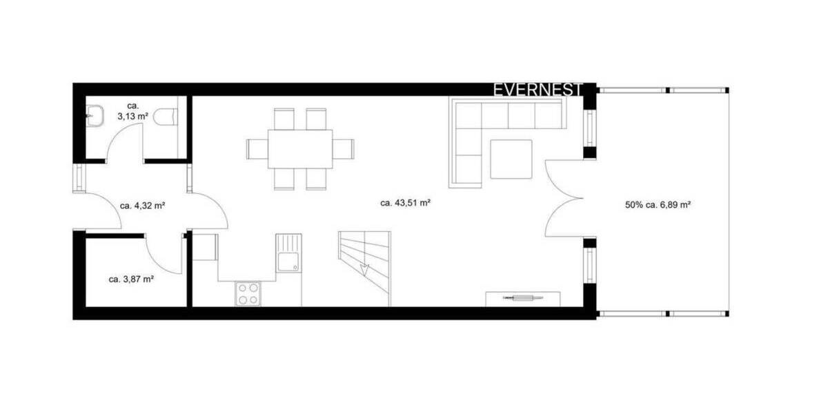 Terrassenwohnung Krummhörn Upleward - 3 Zimmer, 118 m&sup2;, 329.000&euro; | Angebot:25799891