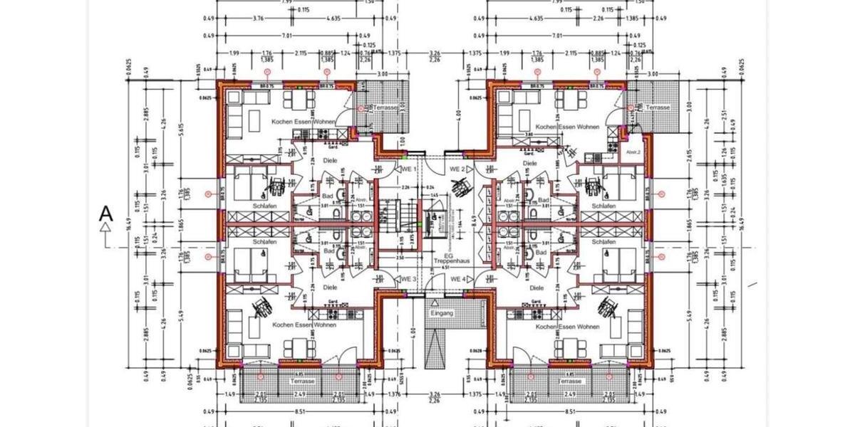 Erdgeschoßwohnung Großheide - 2 Zimmer, 56 m&sup2;, 610&euro; | Angebot:25871243