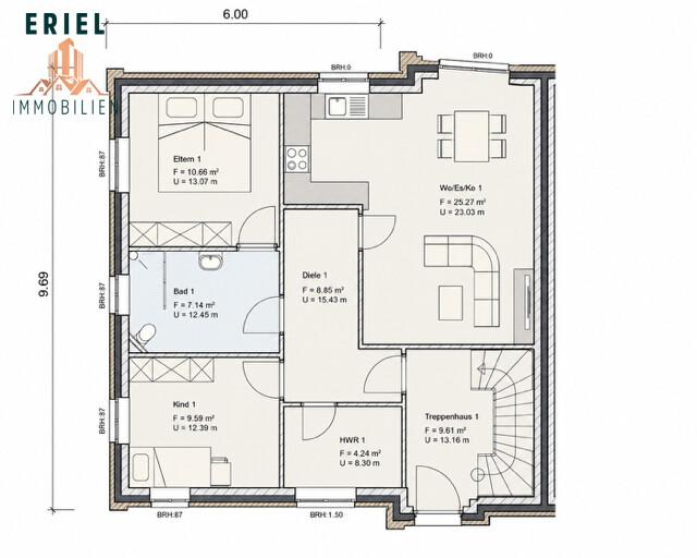 Erdgeschoßwohnung Moormerland - 3 Zimmer, 70 m&sup2;, 700&euro; | Angebot:26663662