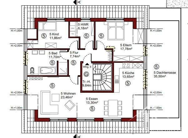 Etagenwohnung Aurich Innenstadt - 4 Zimmer, 94 m&sup2;, 299.000&euro; | Angebot:25689966