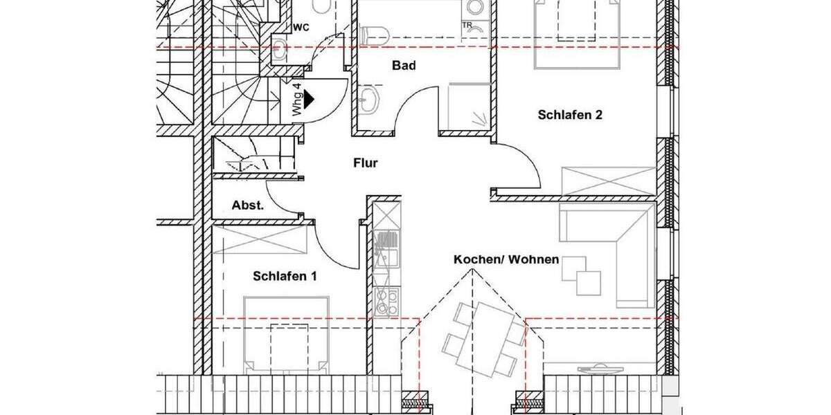 Etagenwohnung Hage - 3 Zimmer, 73 m&sup2;, 299.000&euro; | Angebot:25689846