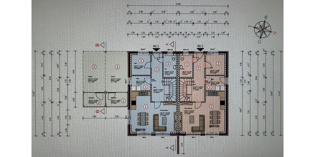 Doppelhaushälfte Hesel - 5 Zimmer, 110 m&sup2;, 1.250&euro; | Angebot:25909209