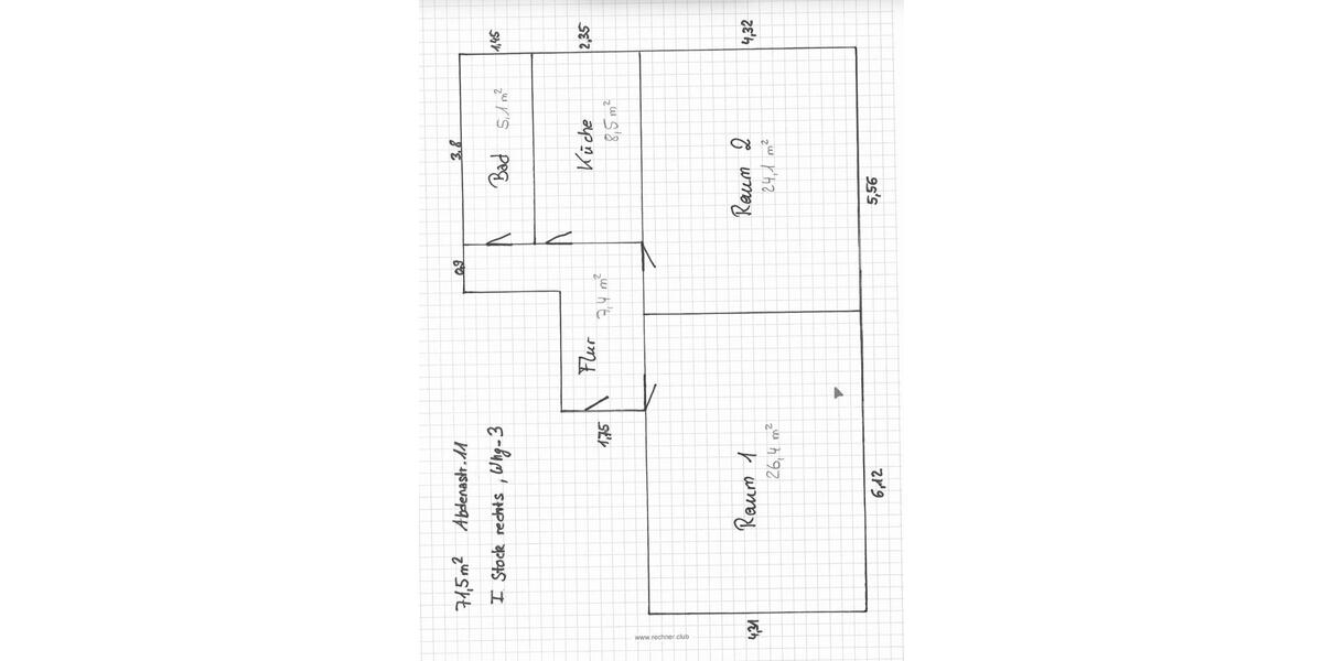 Etagenwohnung Emden - 2 Zimmer, 72 m&sup2;, 940&euro; | Angebot:25224400