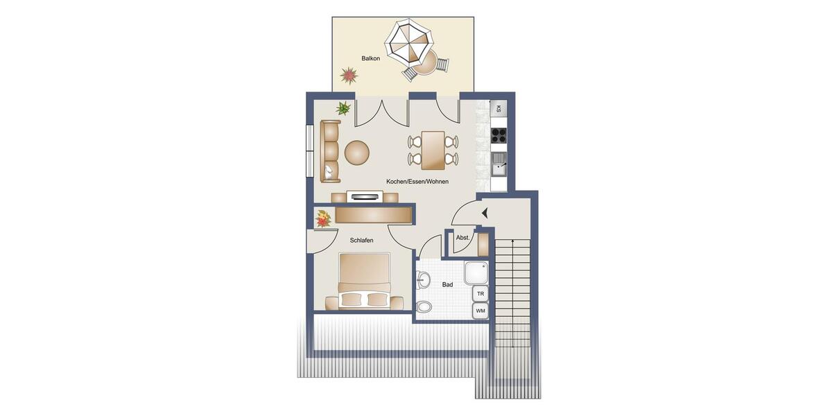 Etagenwohnung Westerholt - 2 Zimmer, 51 m&sup2;, 625&euro; | Angebot:24659324
