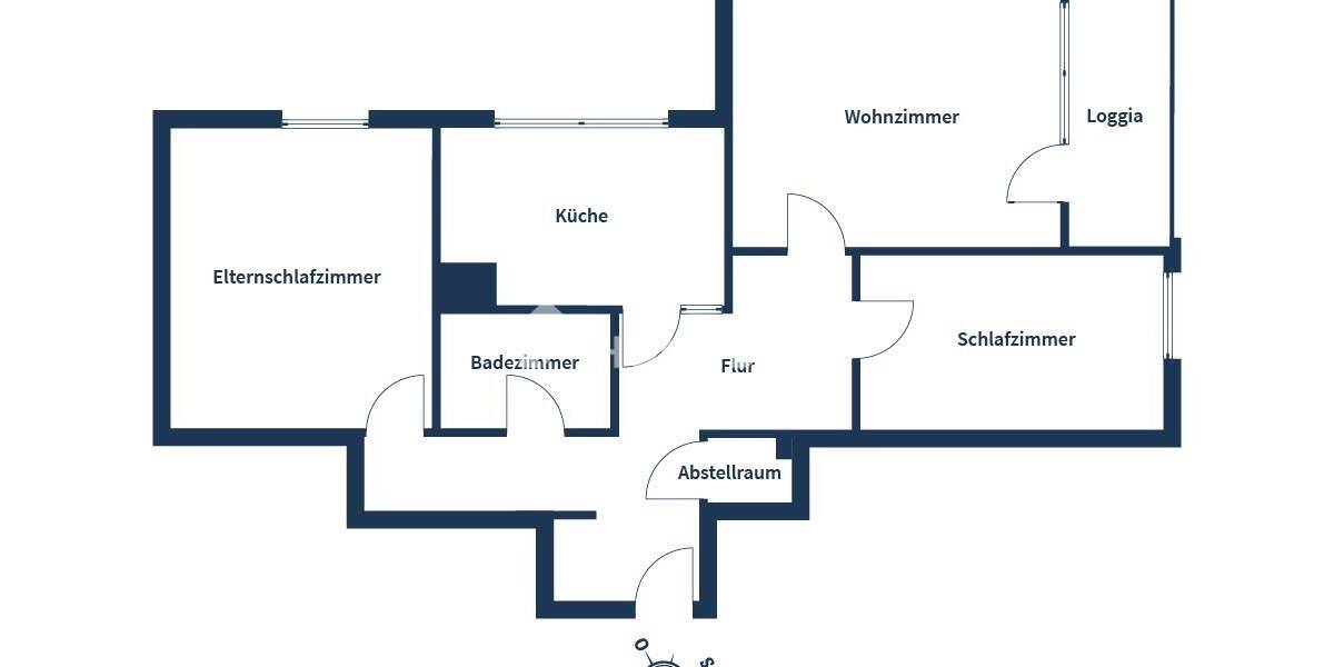 Etagenwohnung Emden Herrentor - 3 Zimmer, 86 m&sup2;, 225.000&euro; | Angebot:26188287