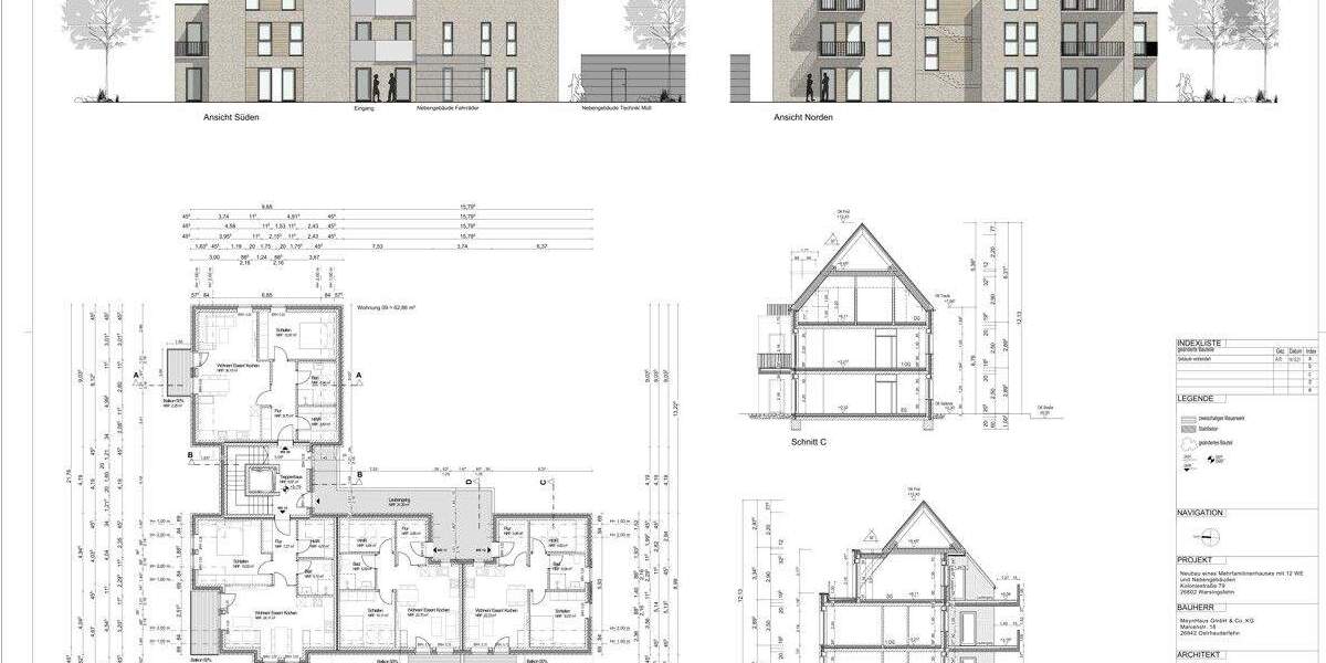 Etagenwohnung Moormerland Veenhusen - 2 Zimmer, 62 m&sup2;, 221.900&euro; | Angebot:25819733