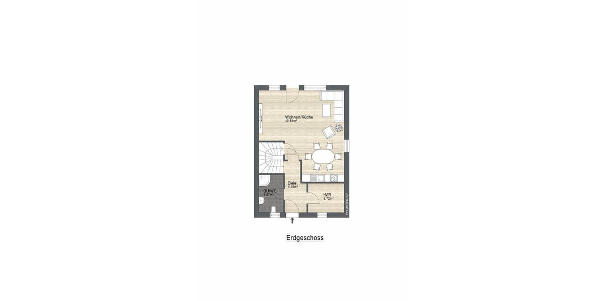 Doppelhaushälfte Norden - 3 Zimmer, 100 m&sup2;, 850&euro; | Angebot:26532025