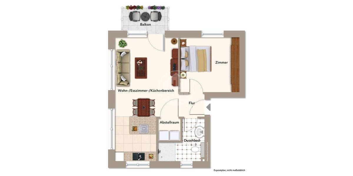 Etagenwohnung Aurich Innenstadt - 2 Zimmer, 58 m&sup2;, 349.000&euro; | Angebot:26858546