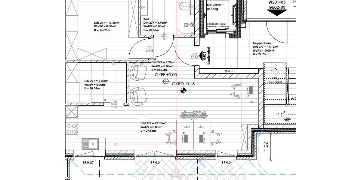 Erdgeschoßwohnung Leer (Ostfriesland) - 2 Zimmer, 63 m&sup2;, 790&euro; | Angebot:26676486