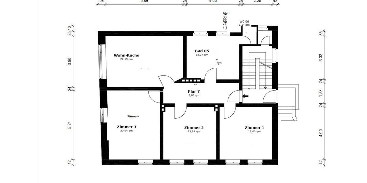 Erdgeschoßwohnung Emden Tholenswehr - 3 Zimmer, 97 m&sup2;, 800&euro; | Angebot:26448375
