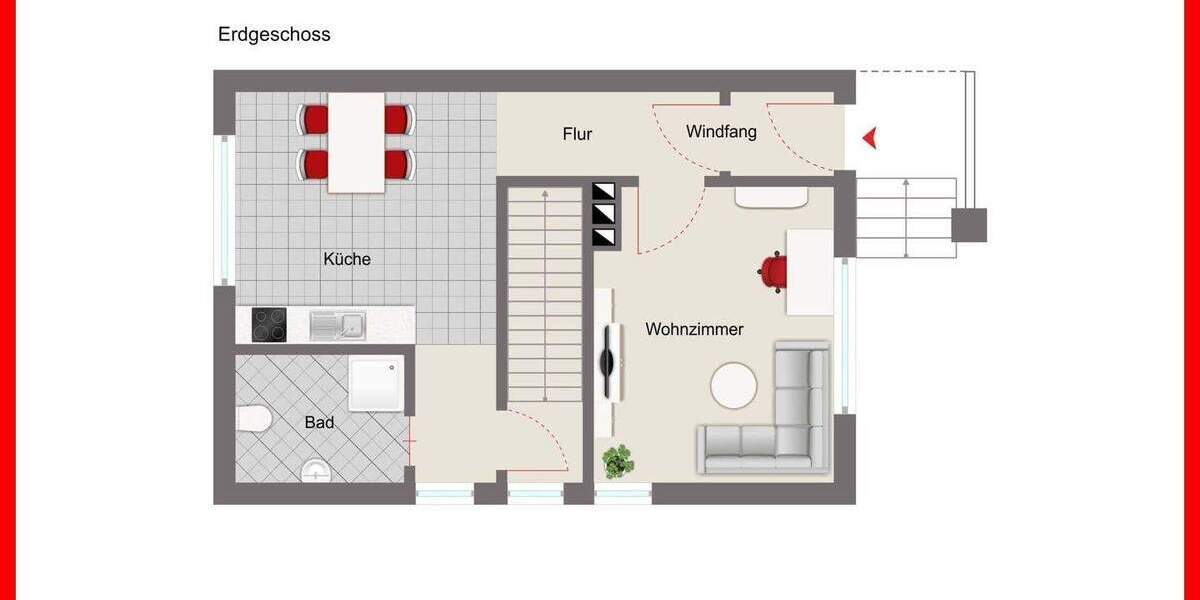 Reihenendhaus Emden Barenburg - 4 Zimmer, 78 m&sup2;, 119.500&euro; | Angebot:25727335