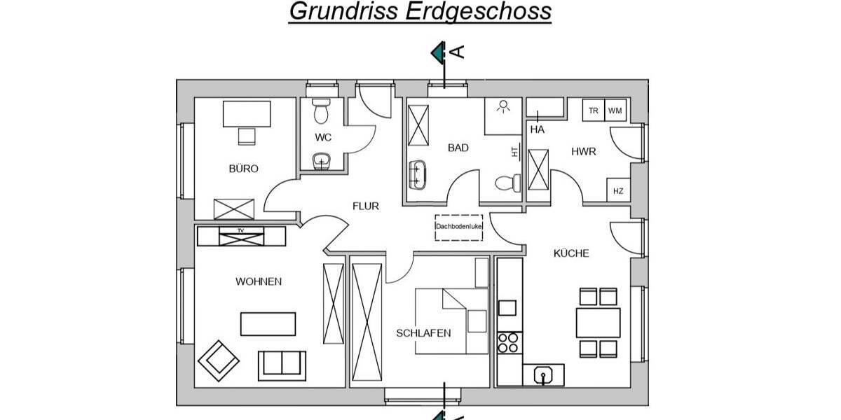 Einfamilienhaus Aurich Innenstadt - 4 Zimmer, 100 m&sup2;, 449.000&euro; | Angebot:25736883