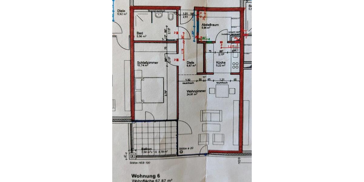 Etagenwohnung Aurich - 2 Zimmer, 68 m&sup2;, 245.000&euro; | Angebot:26614272