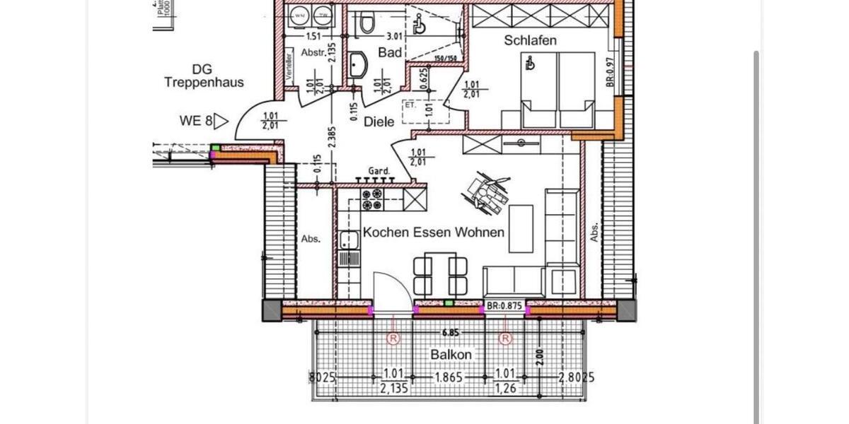 Erdgeschoßwohnung Großheide - 2 Zimmer, 54 m&sup2;, 595&euro; | Angebot:25872613